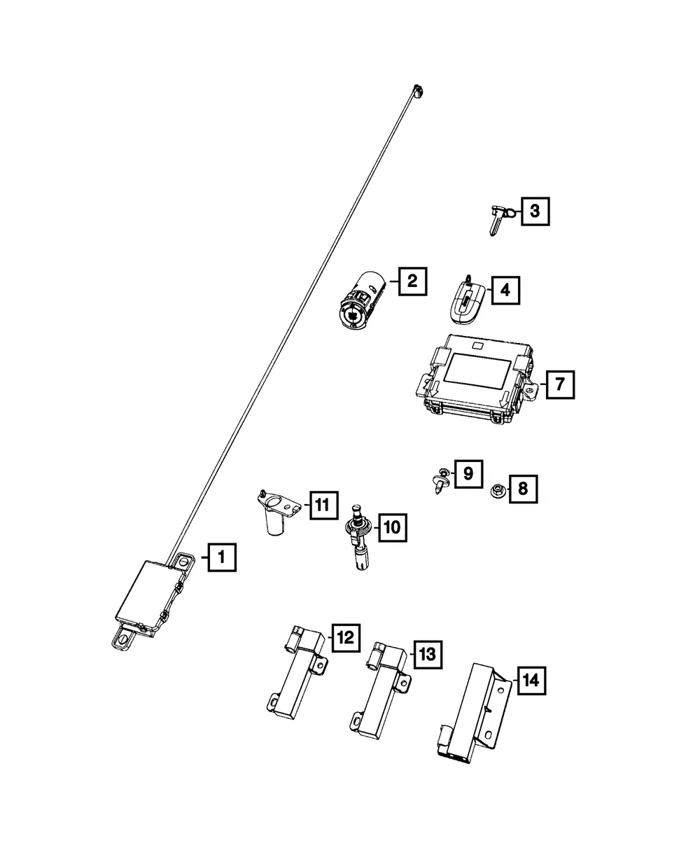 Ignition Switch Module - Mopar (68479442aa)