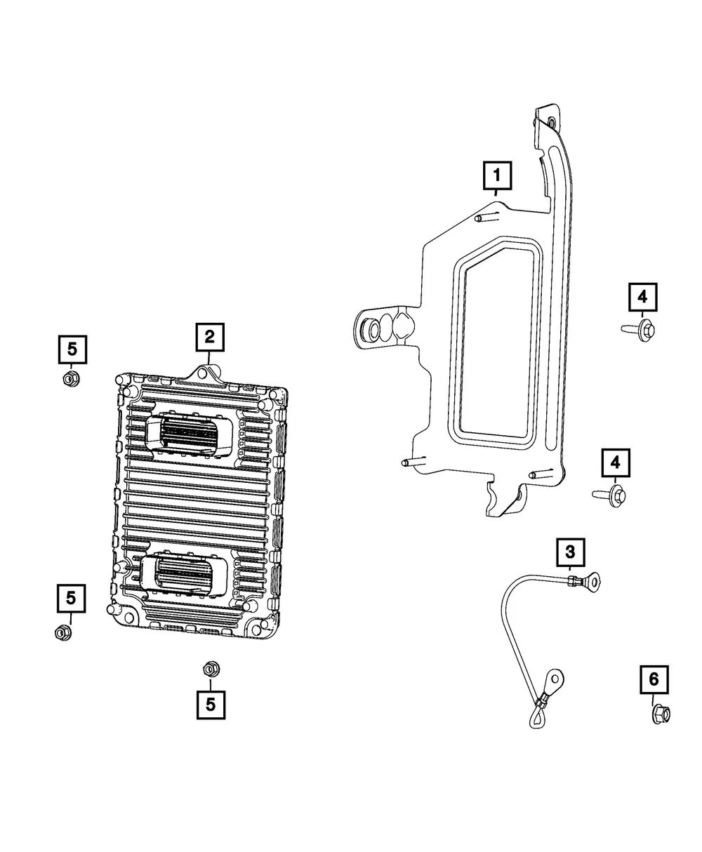 Engine Controller Module - Mopar (68480920ac)