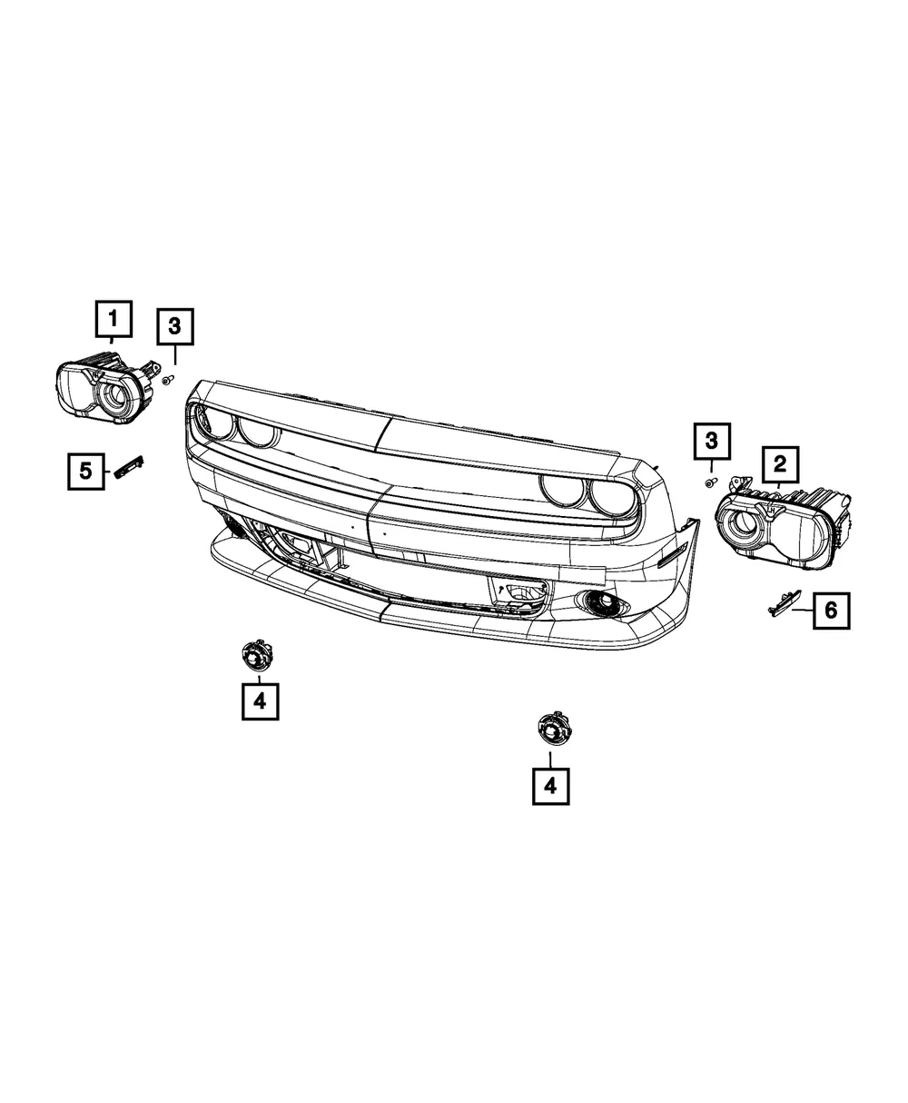 Headlamp - Mopar (68484779ab)