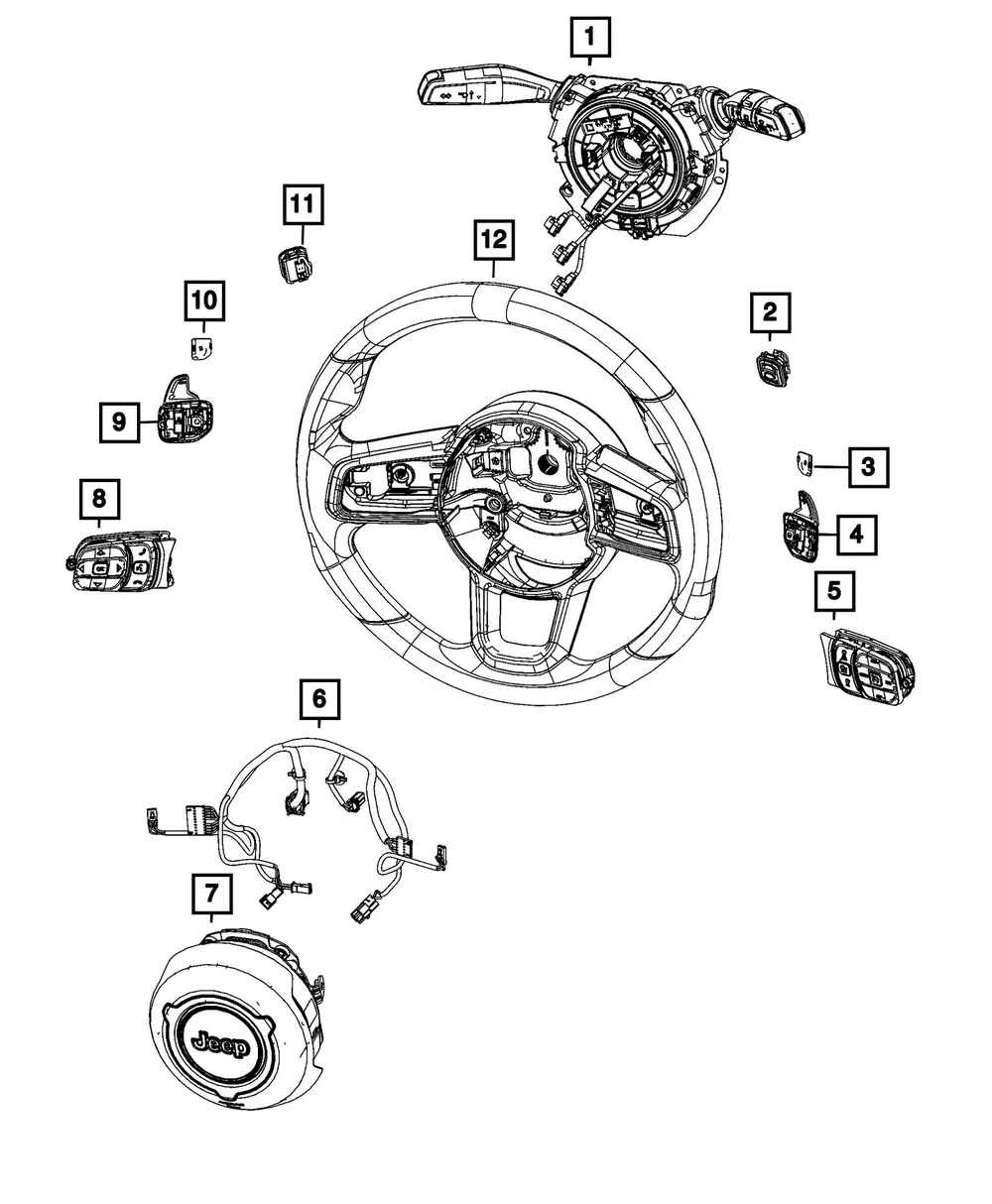 Paddle Down Switch - Mopar (68487853AB)