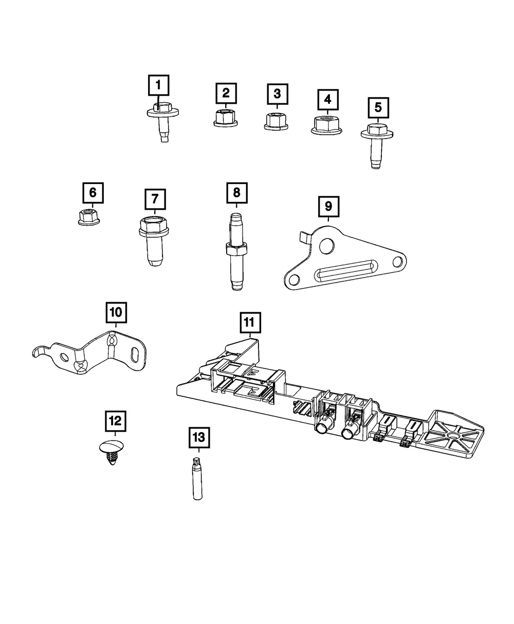 Wire Harness Bracket - Mopar (68488784aa)