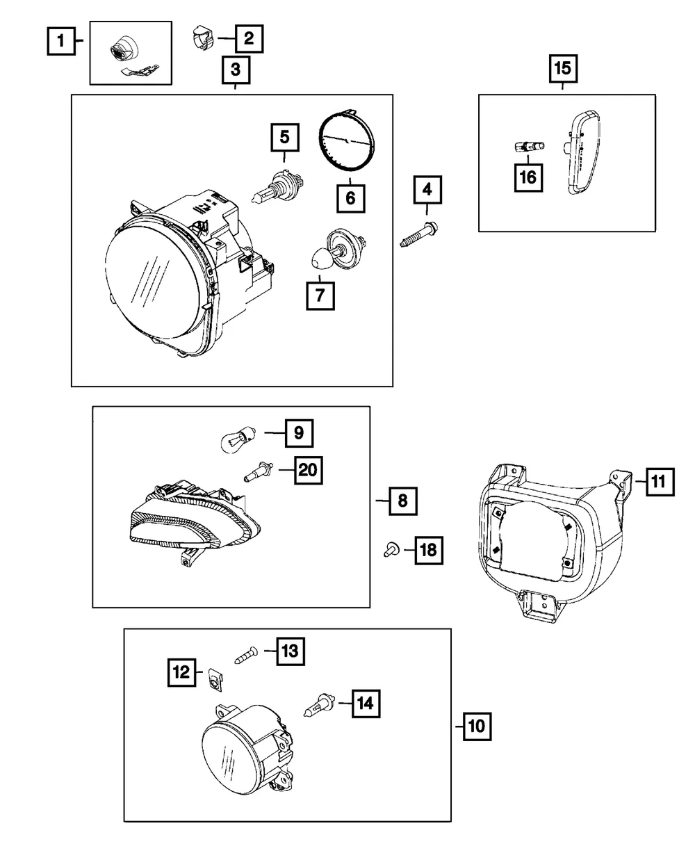 Bulb - Mopar (68489978aa)