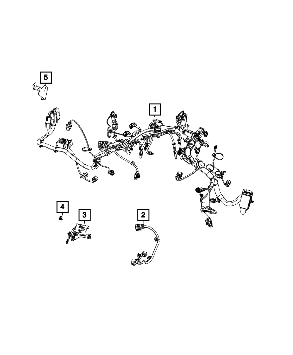 Engine Wiring Bracket - Mopar (68490036aa)