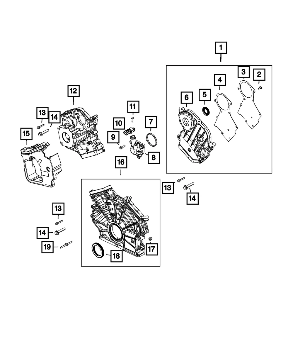 Crankcase Pressure Sensor - Mopar (68490043aa)