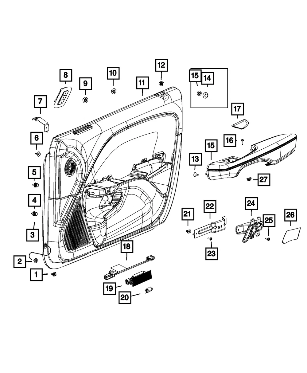 Memory Selector Switch - Mopar (68490499ab)