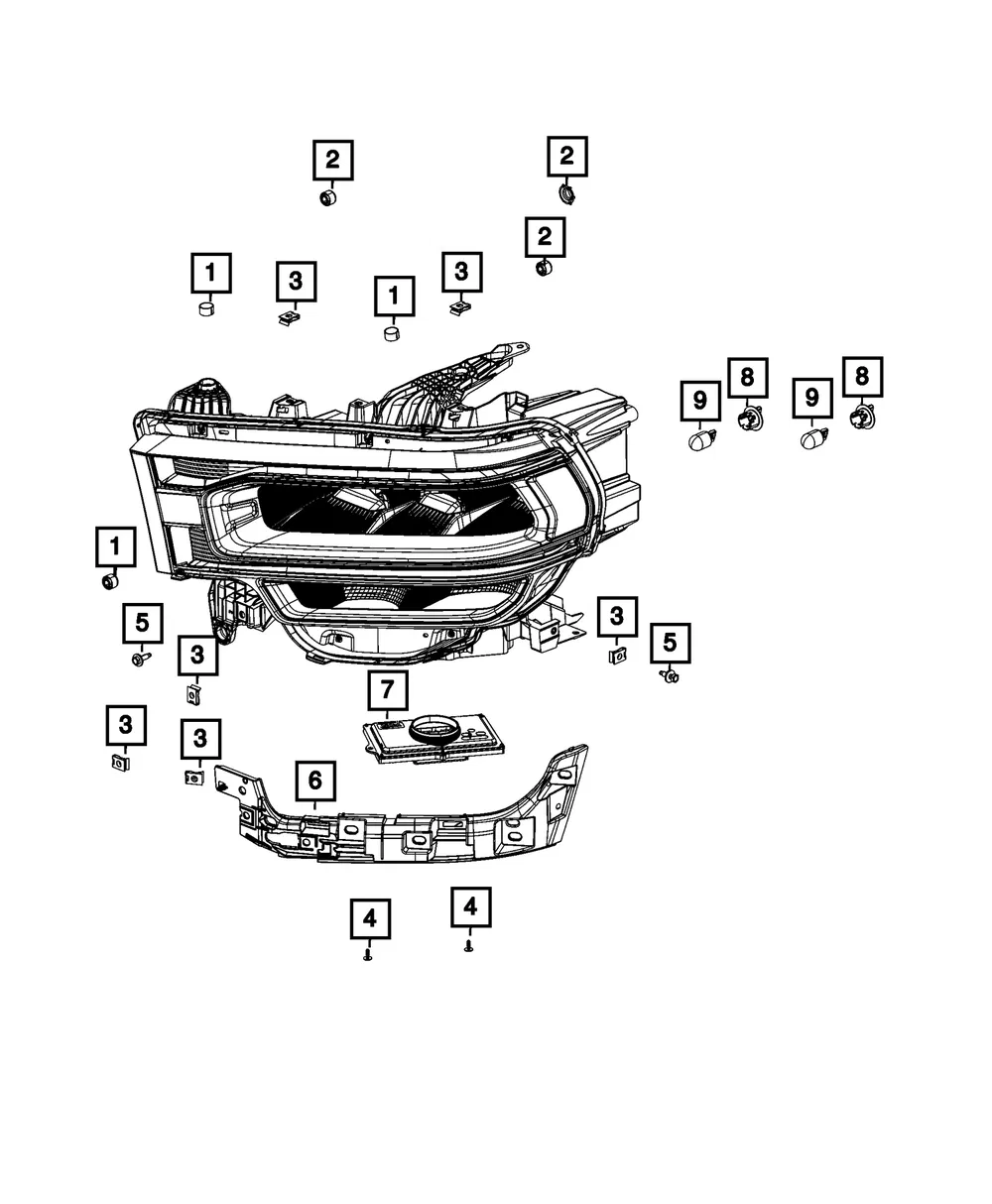 Led Module, Right - Mopar (68494307aa)
