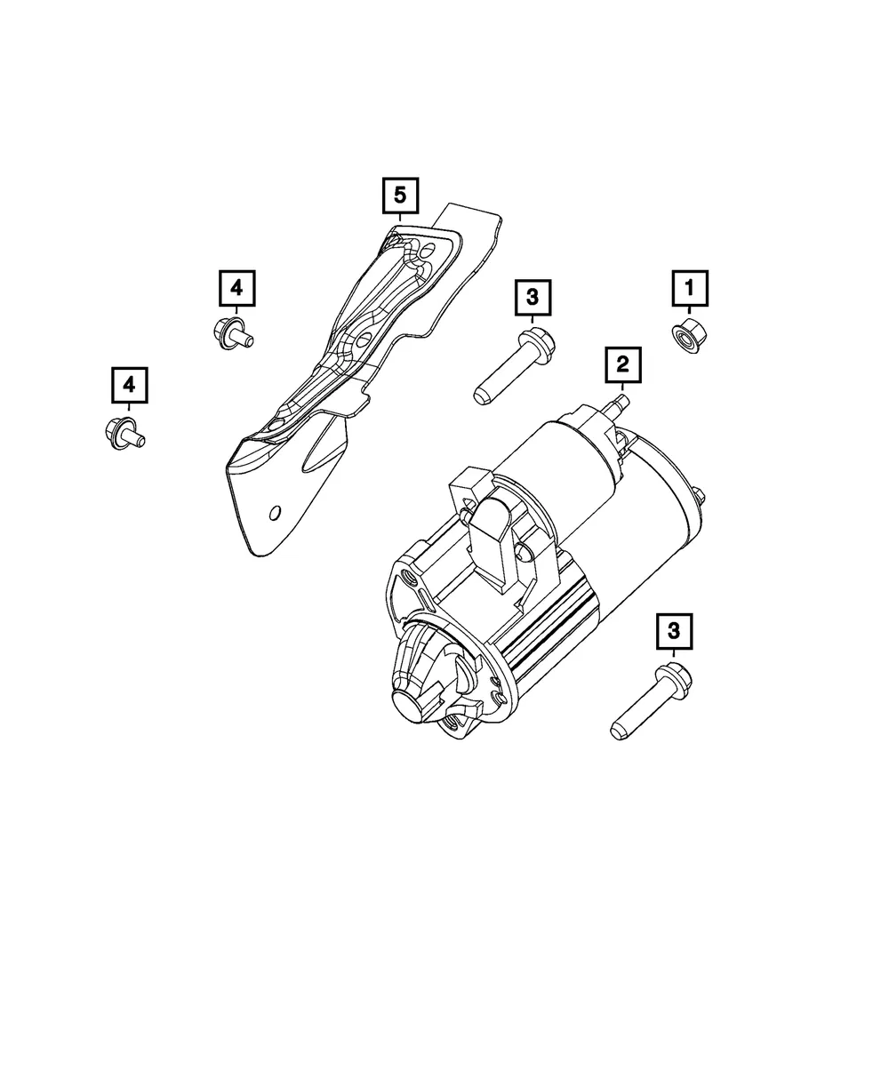 Engine Starter - Mopar (68498776aa)