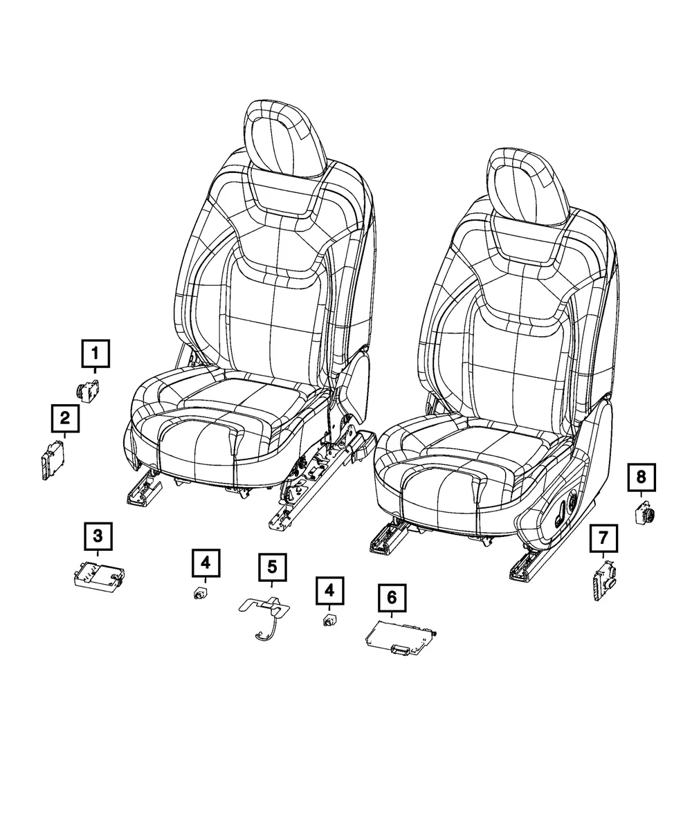 Heated Seat Module - Mopar (68498787aa)