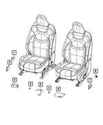 Heated Seat Module - Mopar (68498787ab)