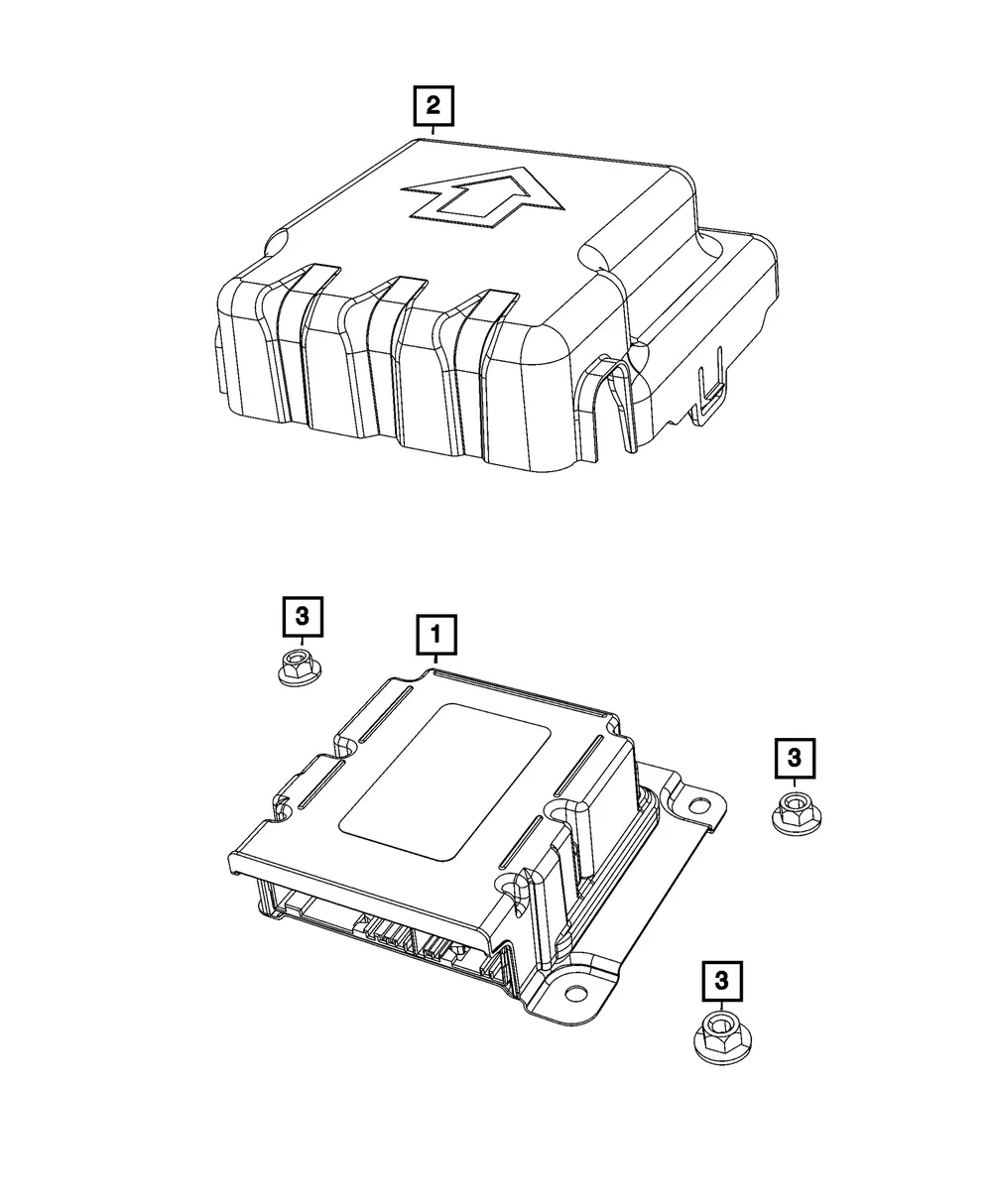 Air Bag Control Module - Mopar (68500728aa)