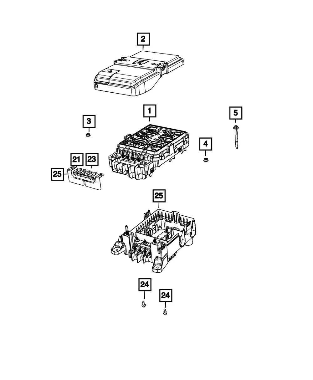 High Current Fuse Array - Mopar (68500869aa)
