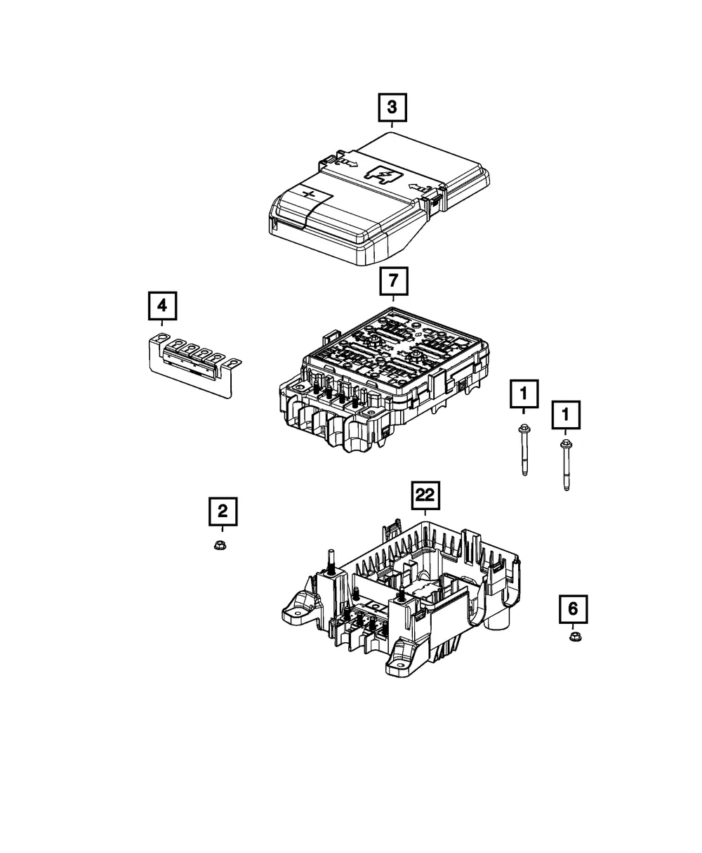 High Current Fuse Array - Mopar (68500873aa)