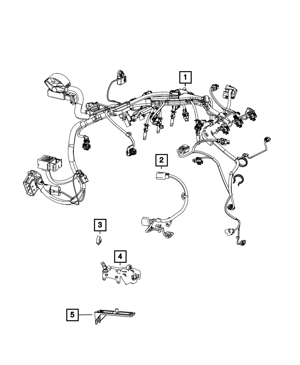 Engine Wiring Bracket - Mopar (68504221AA)
