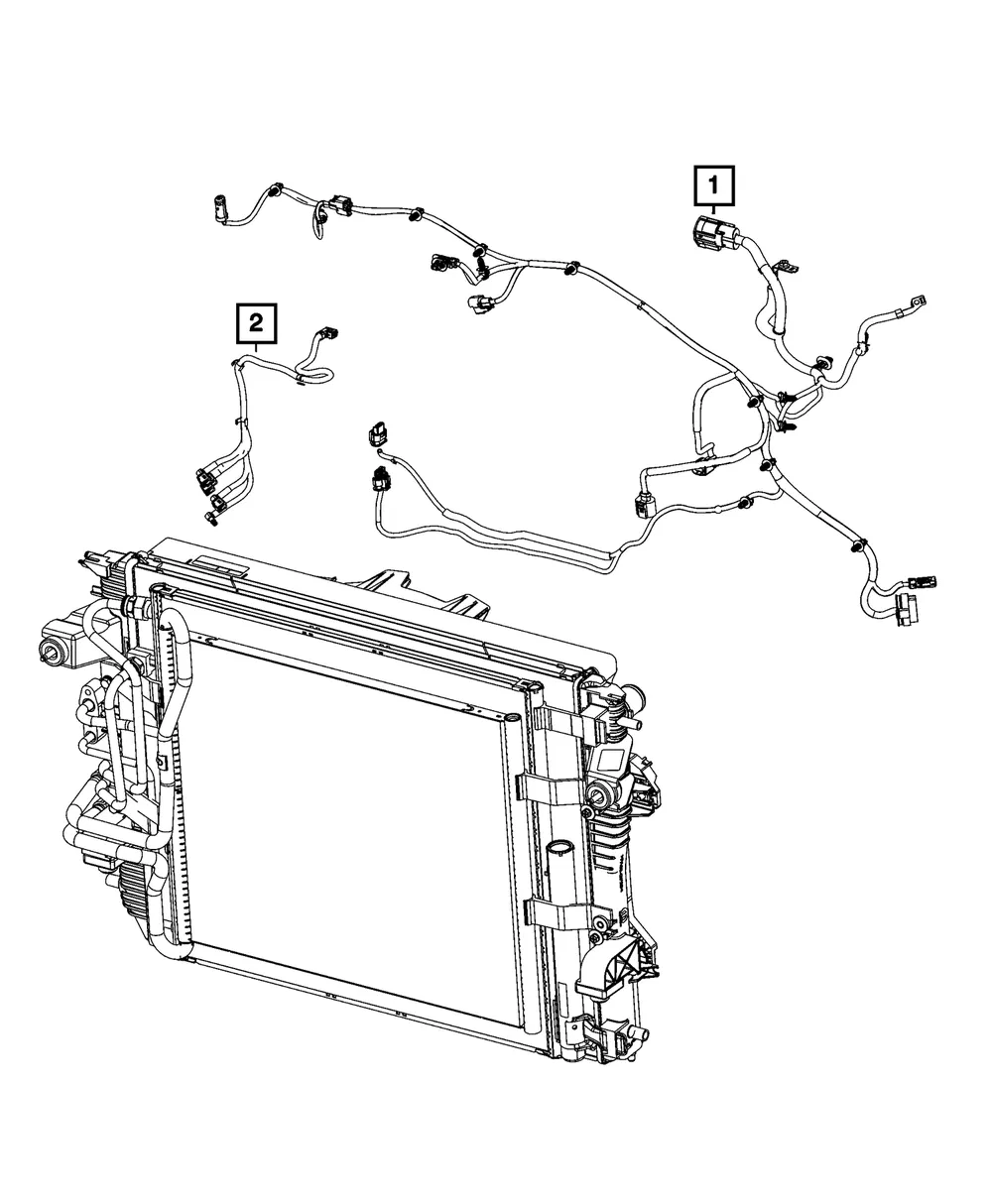 Front End Module Wiring - Mopar (68504723aa)