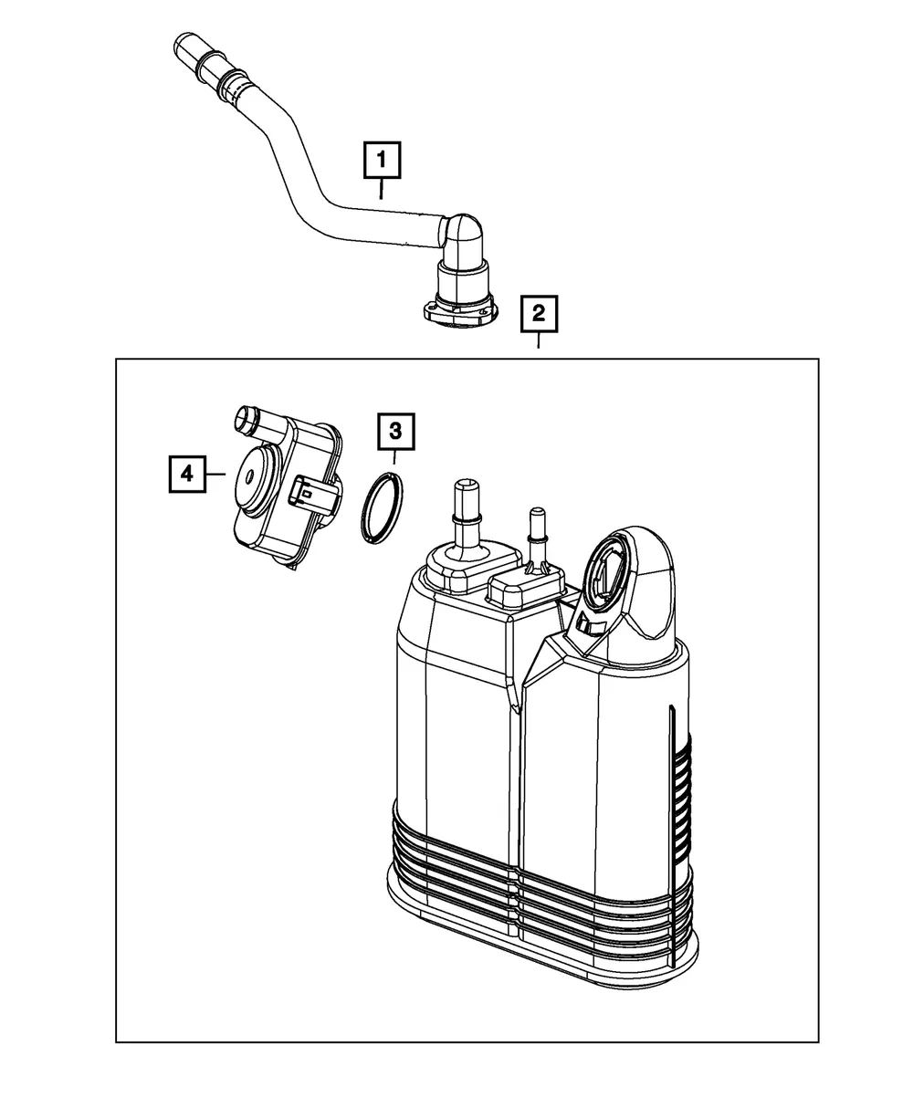 Evaporative System Integrity Module Detector - Mopar (68505622aa)