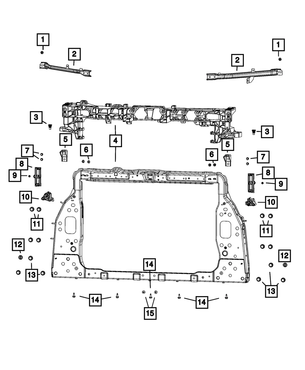 Impact Sensor Bracket, Left - Mopar (68506101aa)
