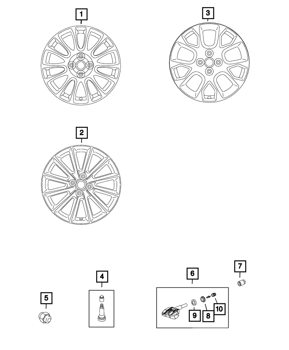Tire Pressure Sensor - Mopar (68509571AA)