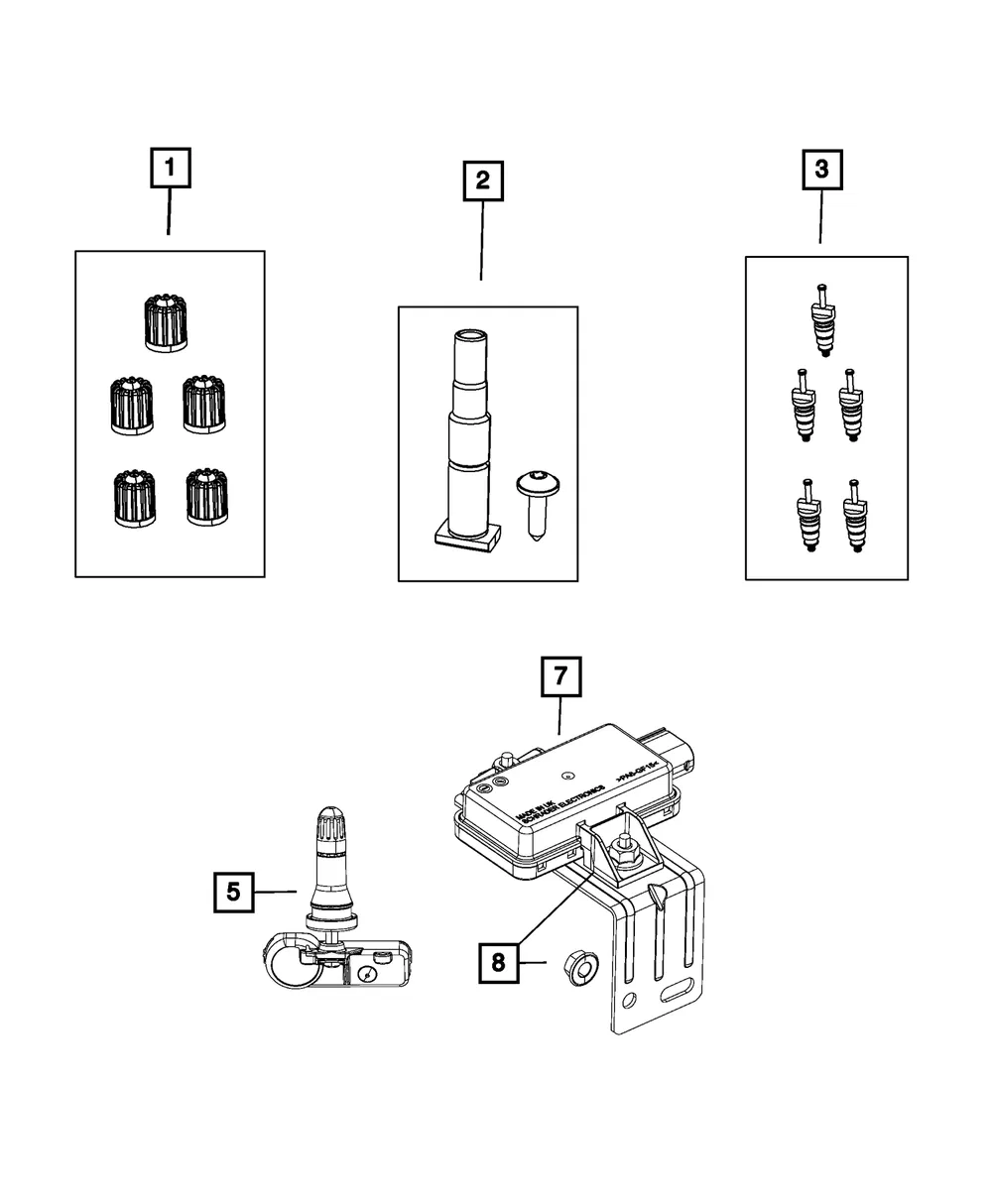 Tire Pressure Sensor - Mopar (68510769aa)