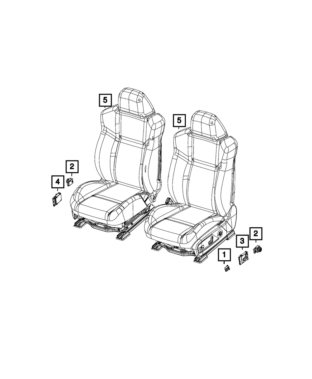 Lumbar Control Switch - Mopar (68516077aa)