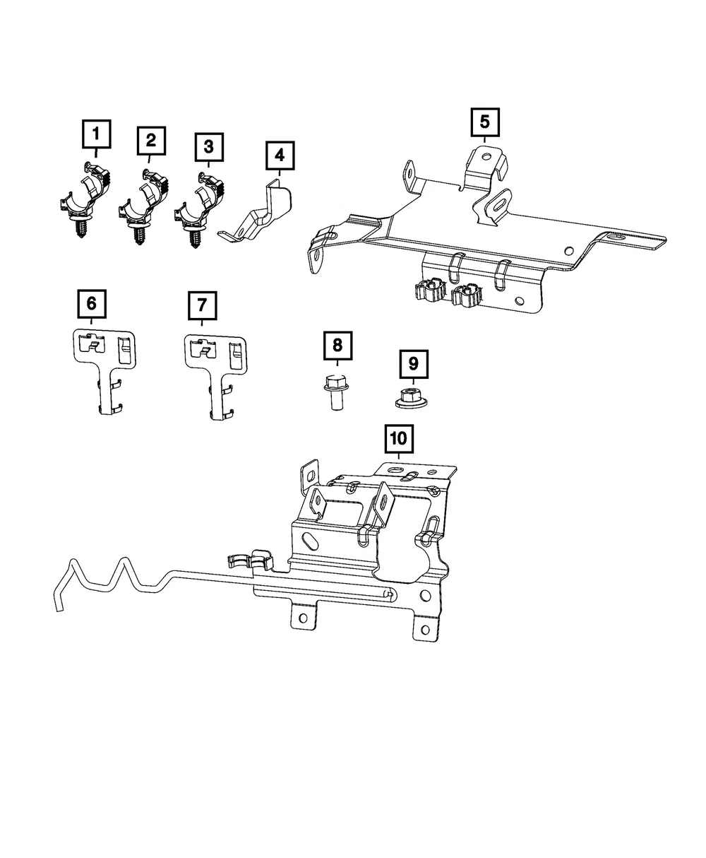Oxygen Sensor Bracket - Mopar (68520117aa)