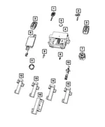 Wireless Control Module Receiver - Mopar (68525460ab)