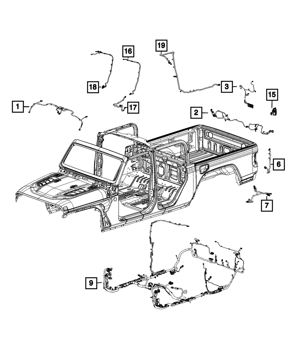 Body Wiring - Mopar (68525675AD)