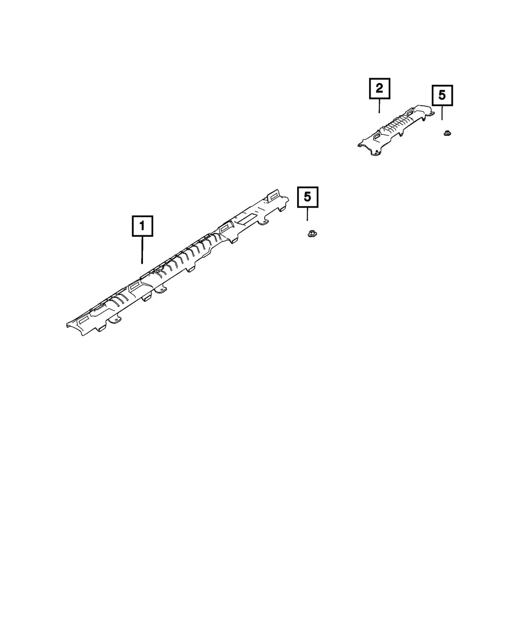 Wiring Trough, Left - Mopar (68527551AA)
