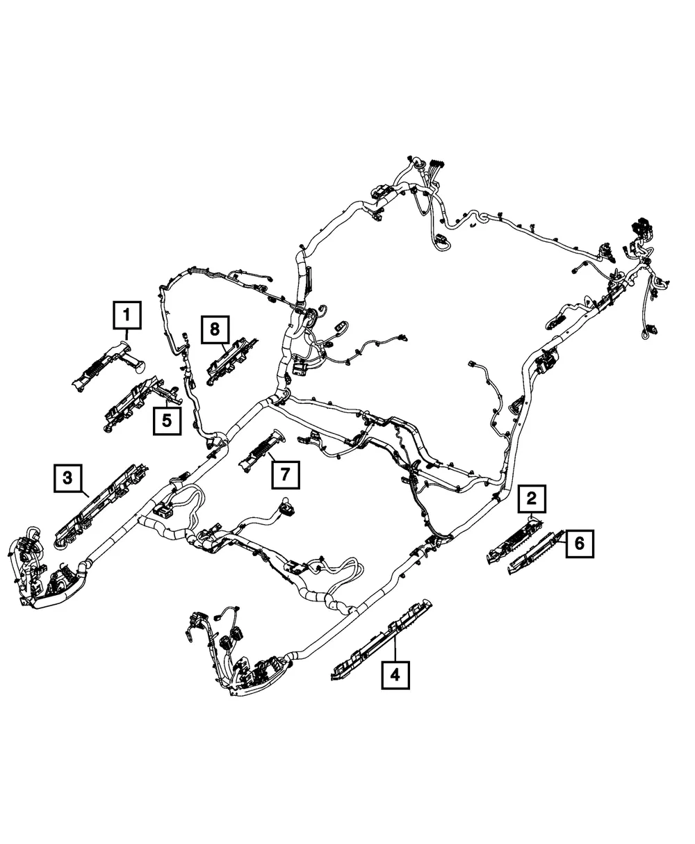 Wiring Trough - Mopar (68527557AA)
