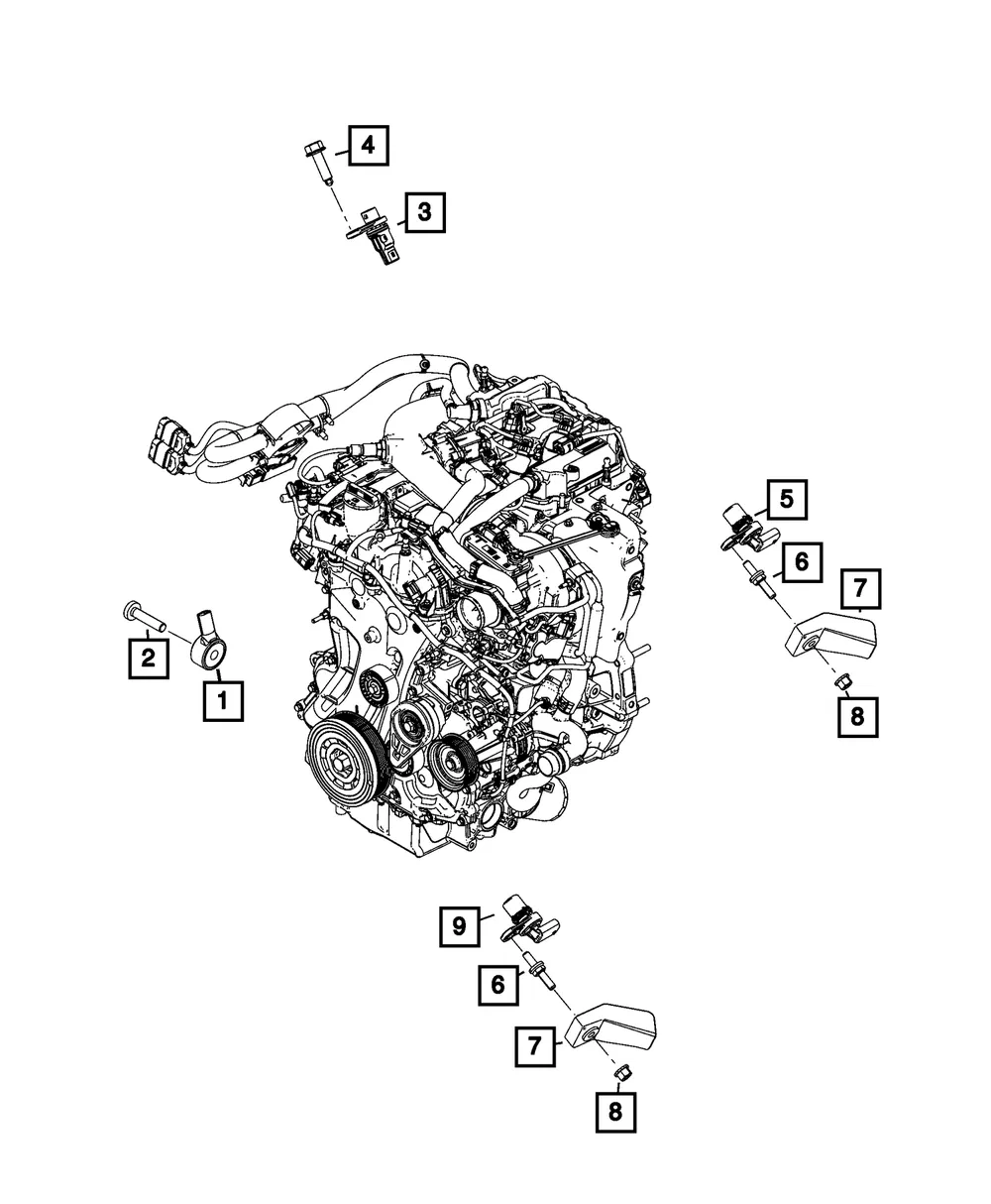 Crankshaft Position Sensor - Mopar (68528786ab)