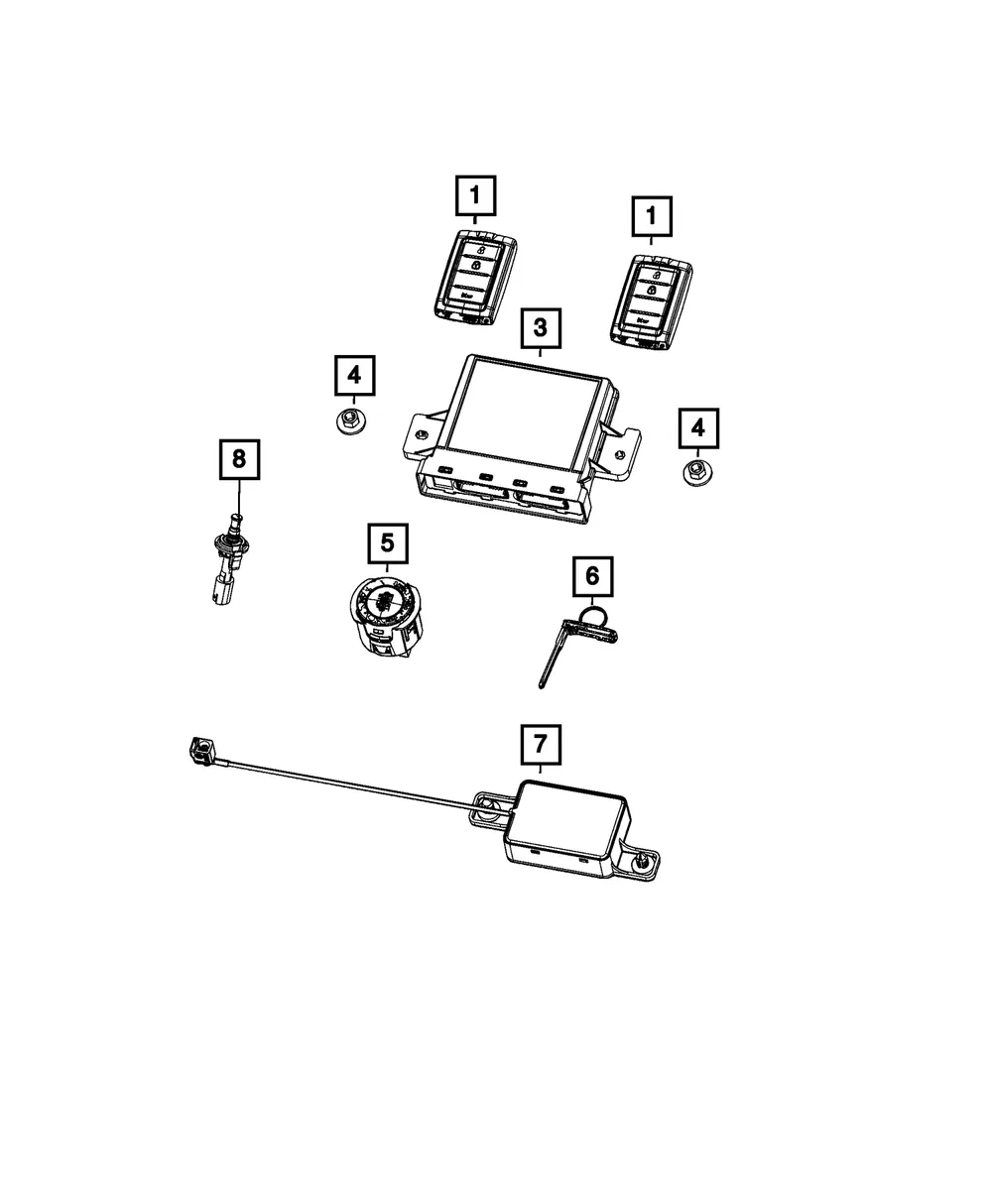 Ignition Switch Module - Mopar (68532303aa)