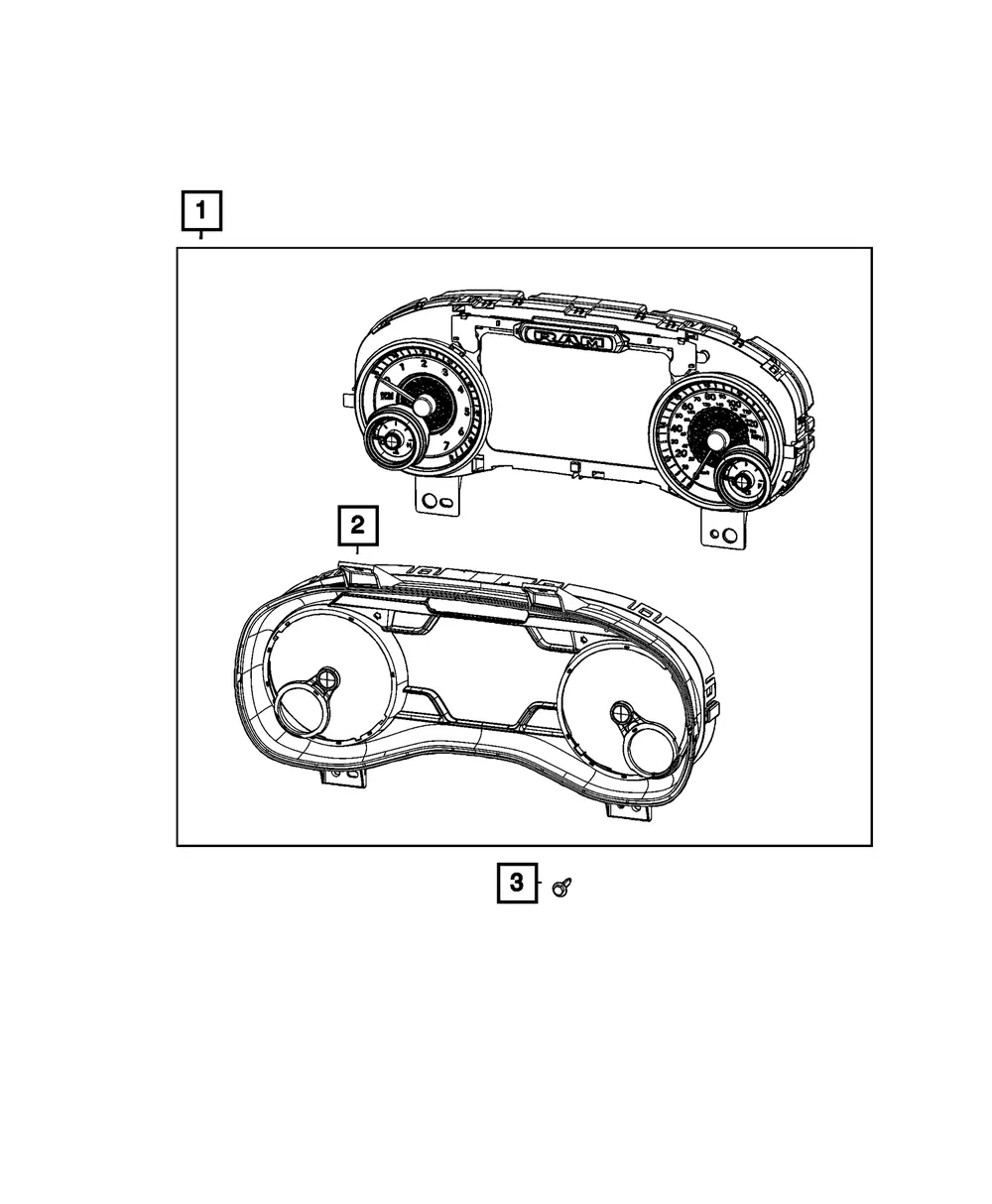 Instrument Cluster Mask And Lens - Mopar (68534256aa)