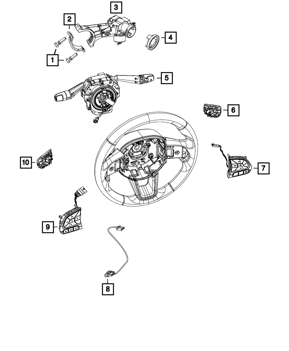 Ignition Switch - Mopar (68539347aa)
