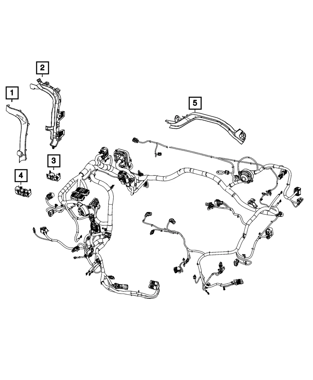 Wiring Trough - Mopar (68541031aa)