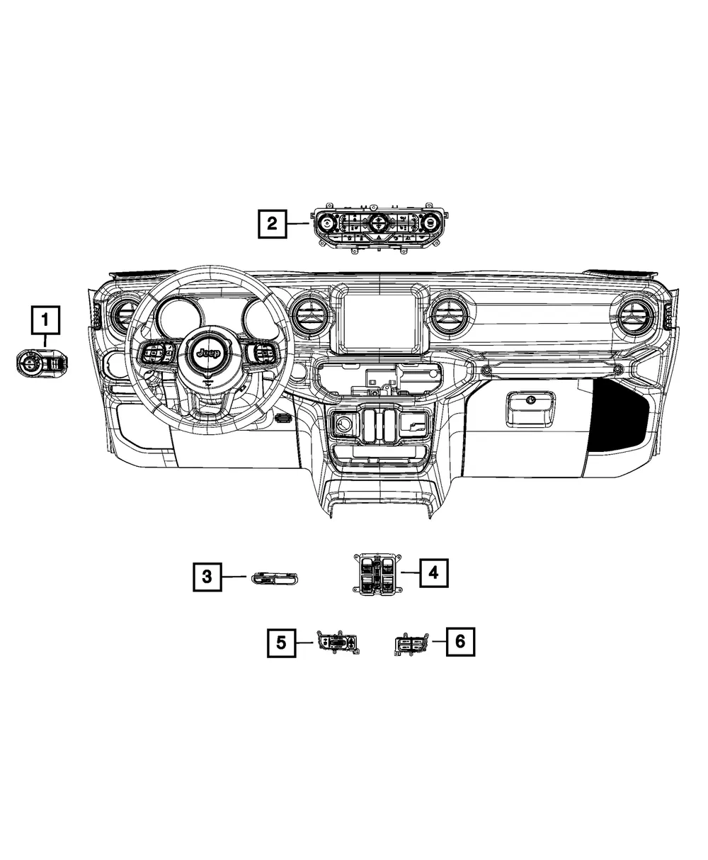 Headlamp Switch - Mopar (68542459AA)