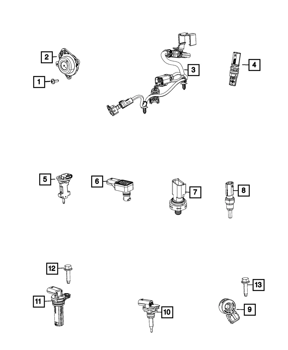 Air Temperature Sensor - Mopar (68542632aa)