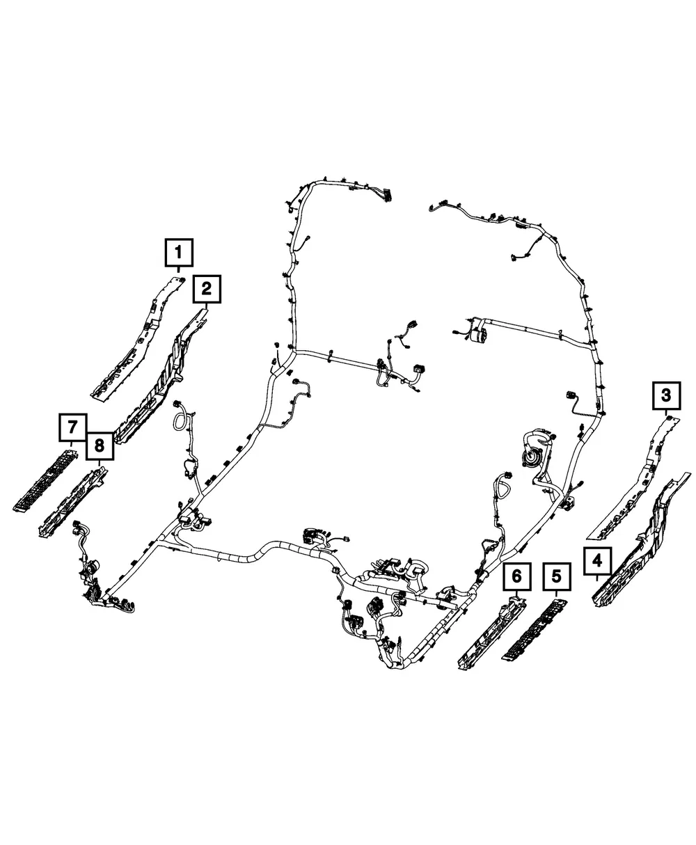 Wiring Trough - Mopar (68543720AA)