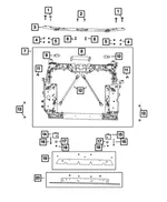 Cooling Module Bracket - Mopar (68543805aa)