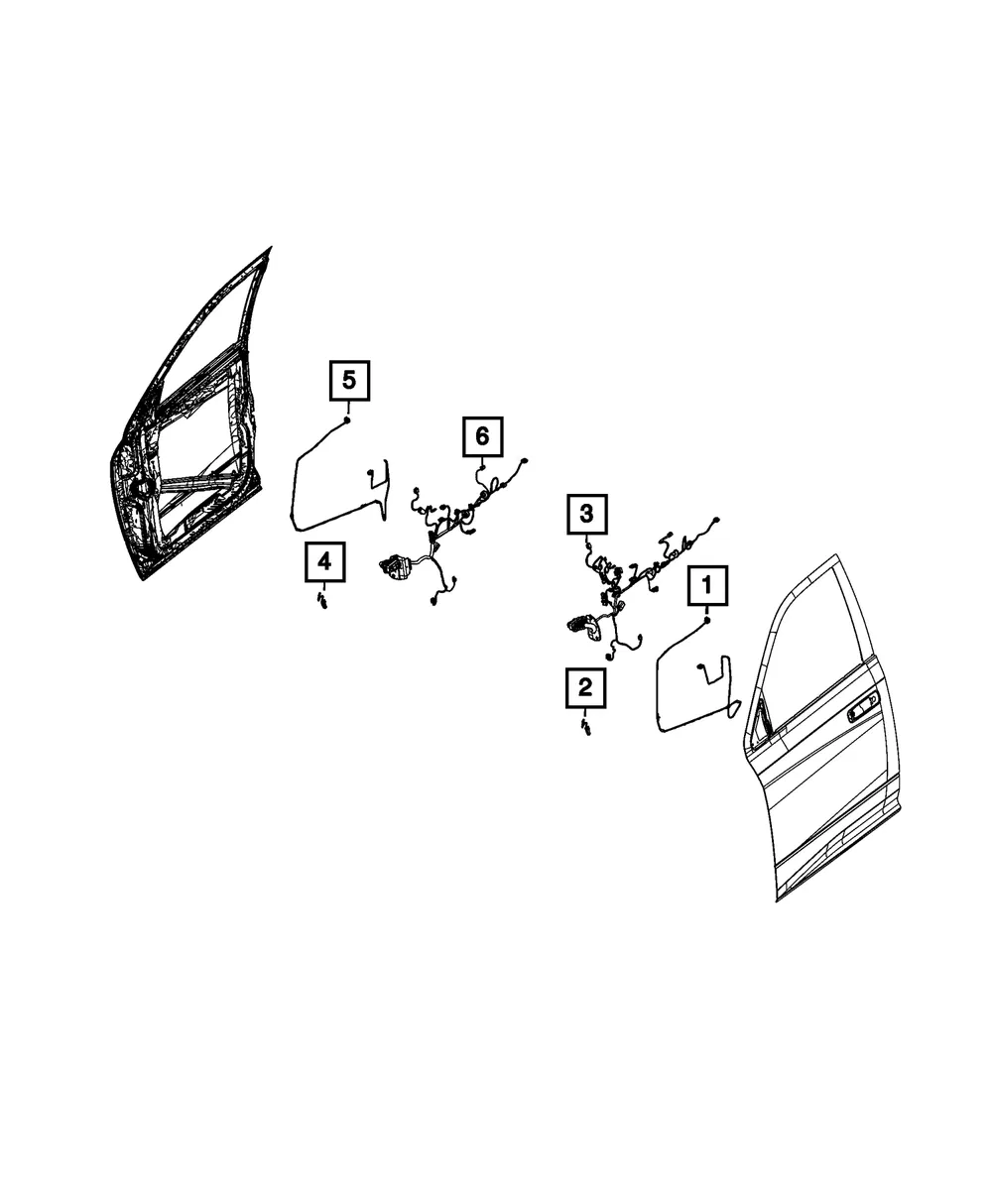 Front Door Wiring - Mopar (68544934aa)