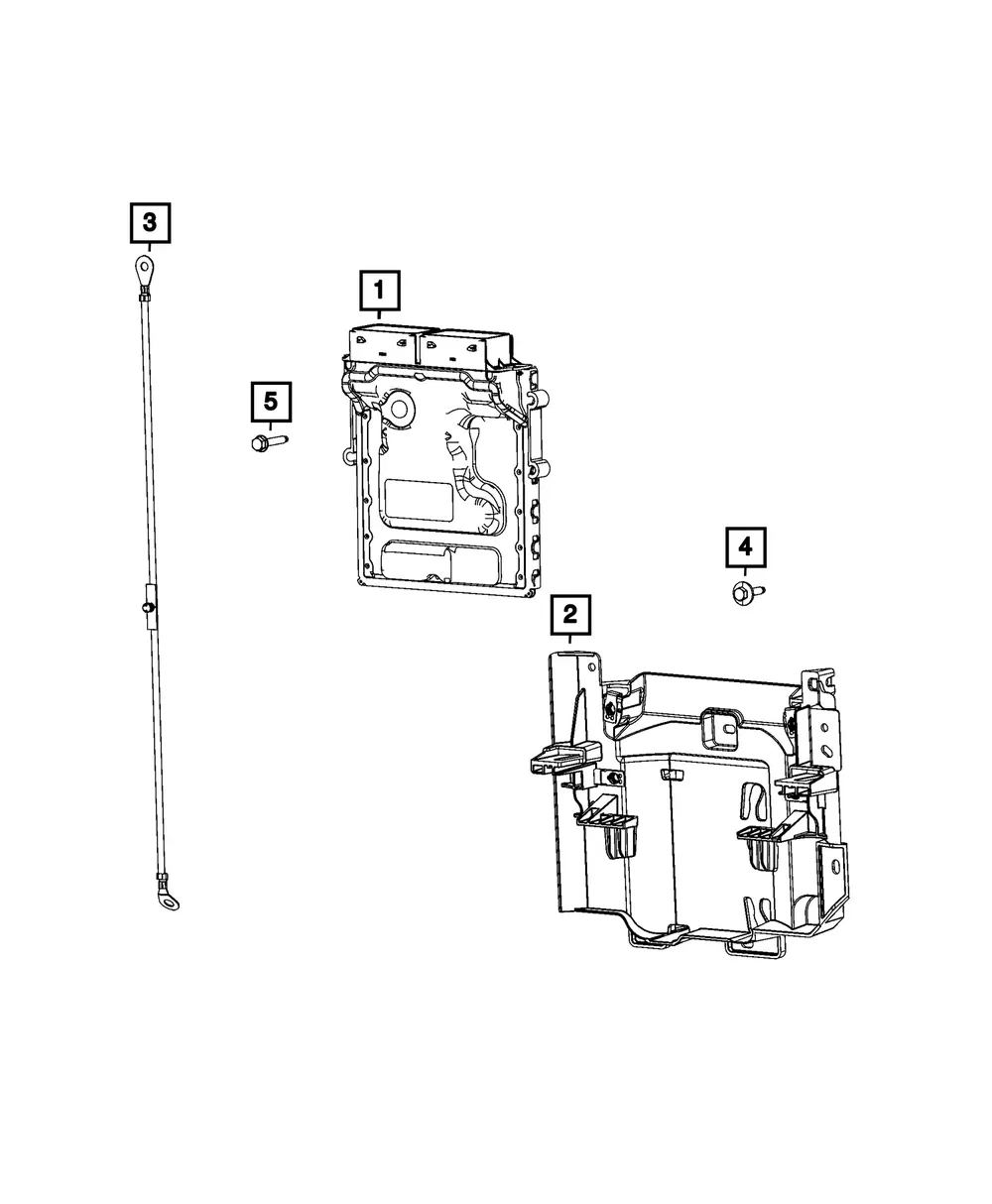 Engine Control Module Bracket - Mopar (68546671AB)