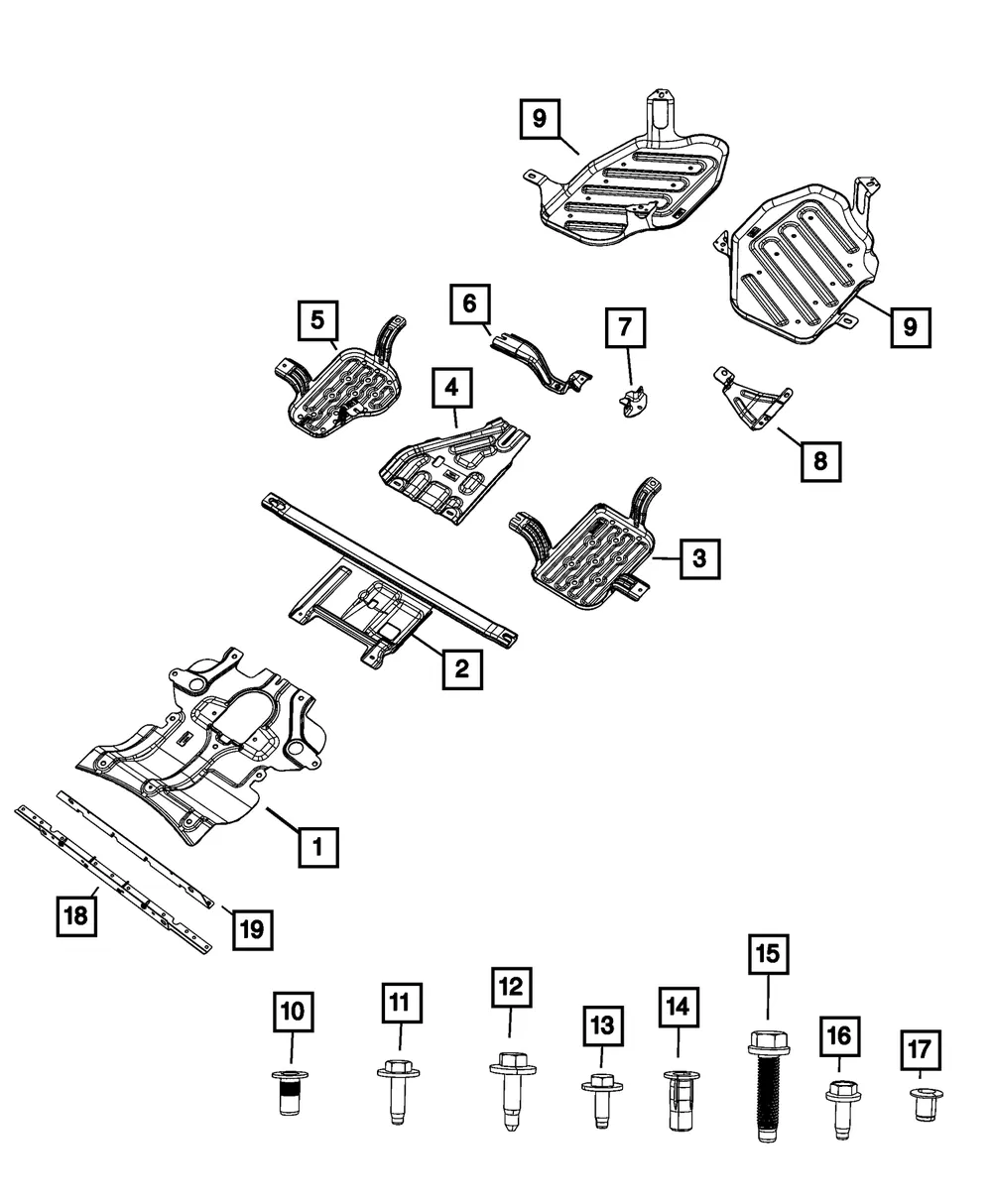 Fuse Box Skid Plate - Mopar (68547009aa)