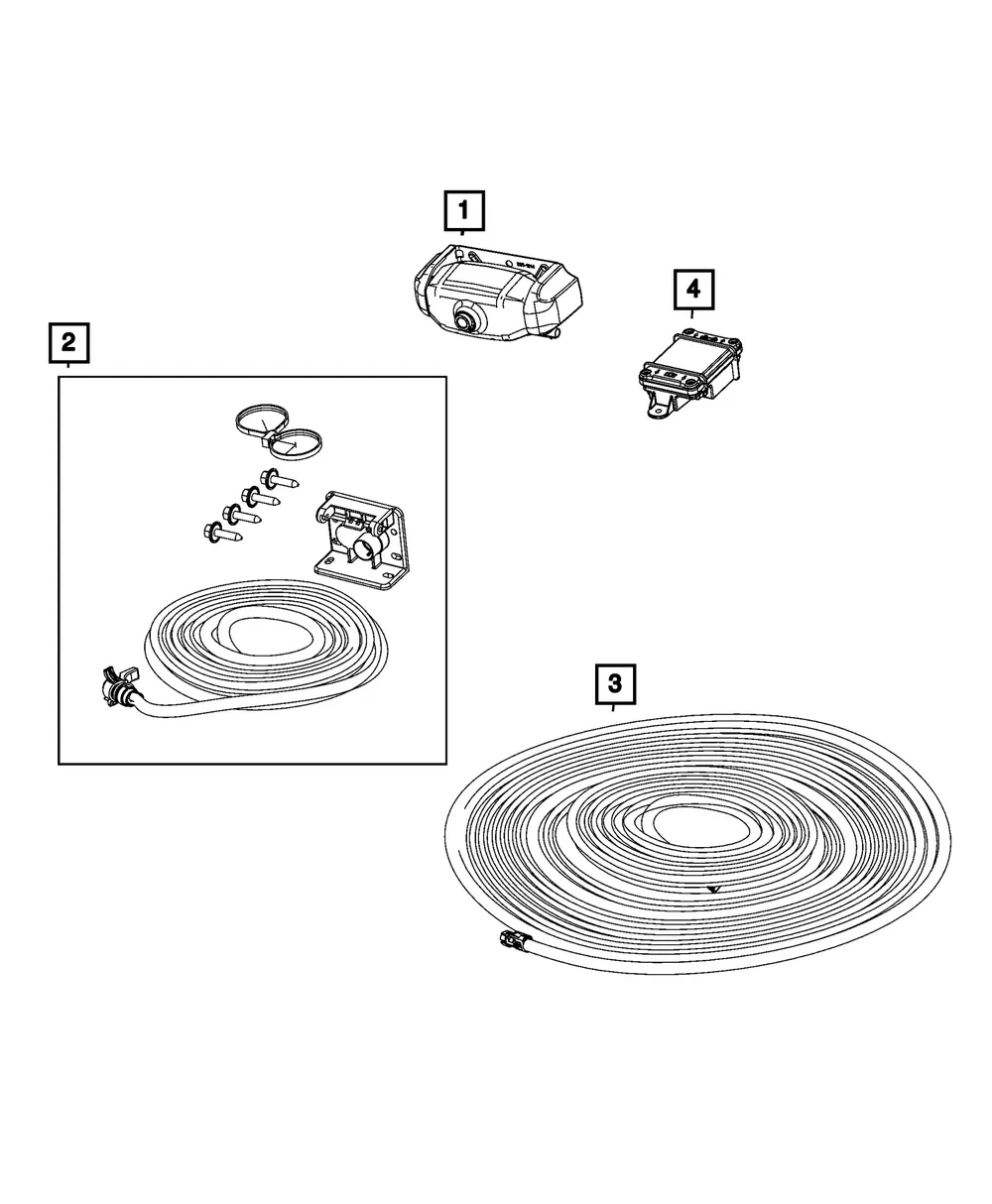 Camera Wiring - Mopar (68550632AA)