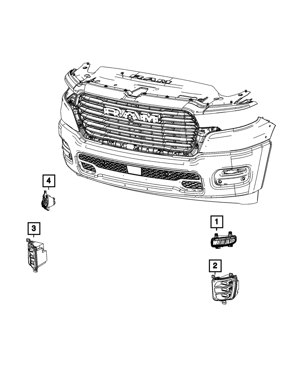 Fog Lamp - Mopar (68551069AA)