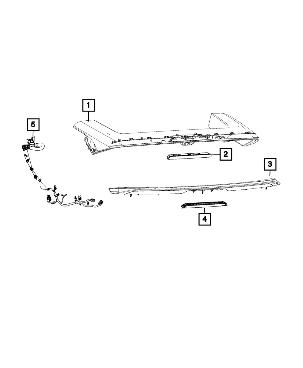 Lift-Gate Chmsl Lamp - Mopar (68551723AA)