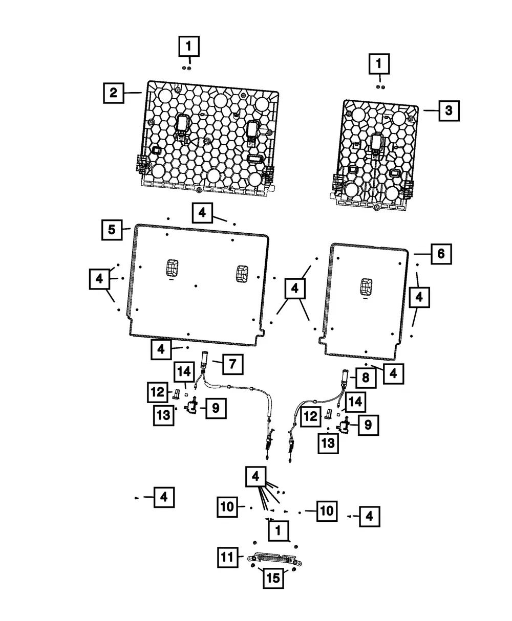 Headrest Actuator - Mopar (68566413AC)