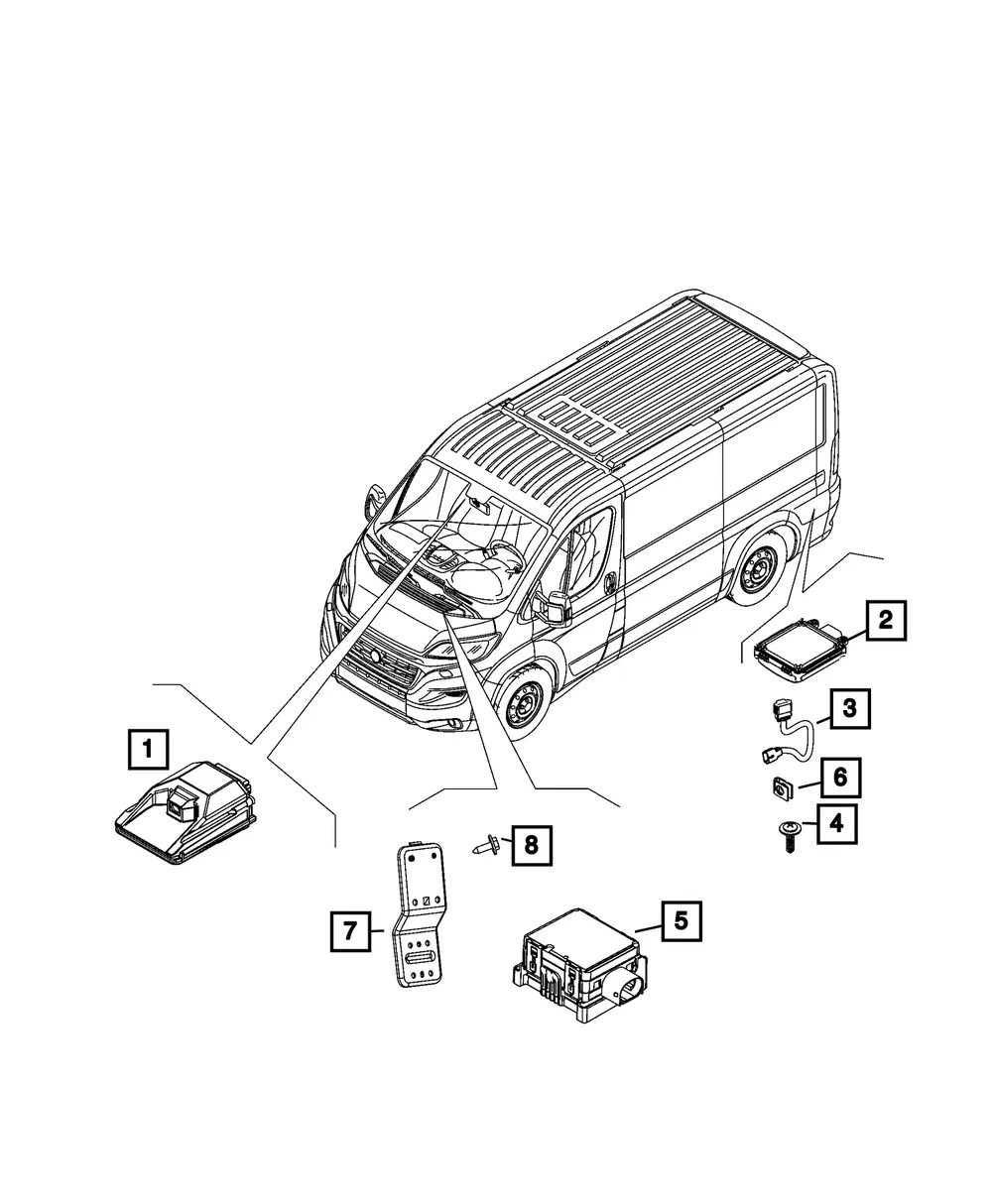 Forward Facing Camera Module - Mopar (68567254aa)