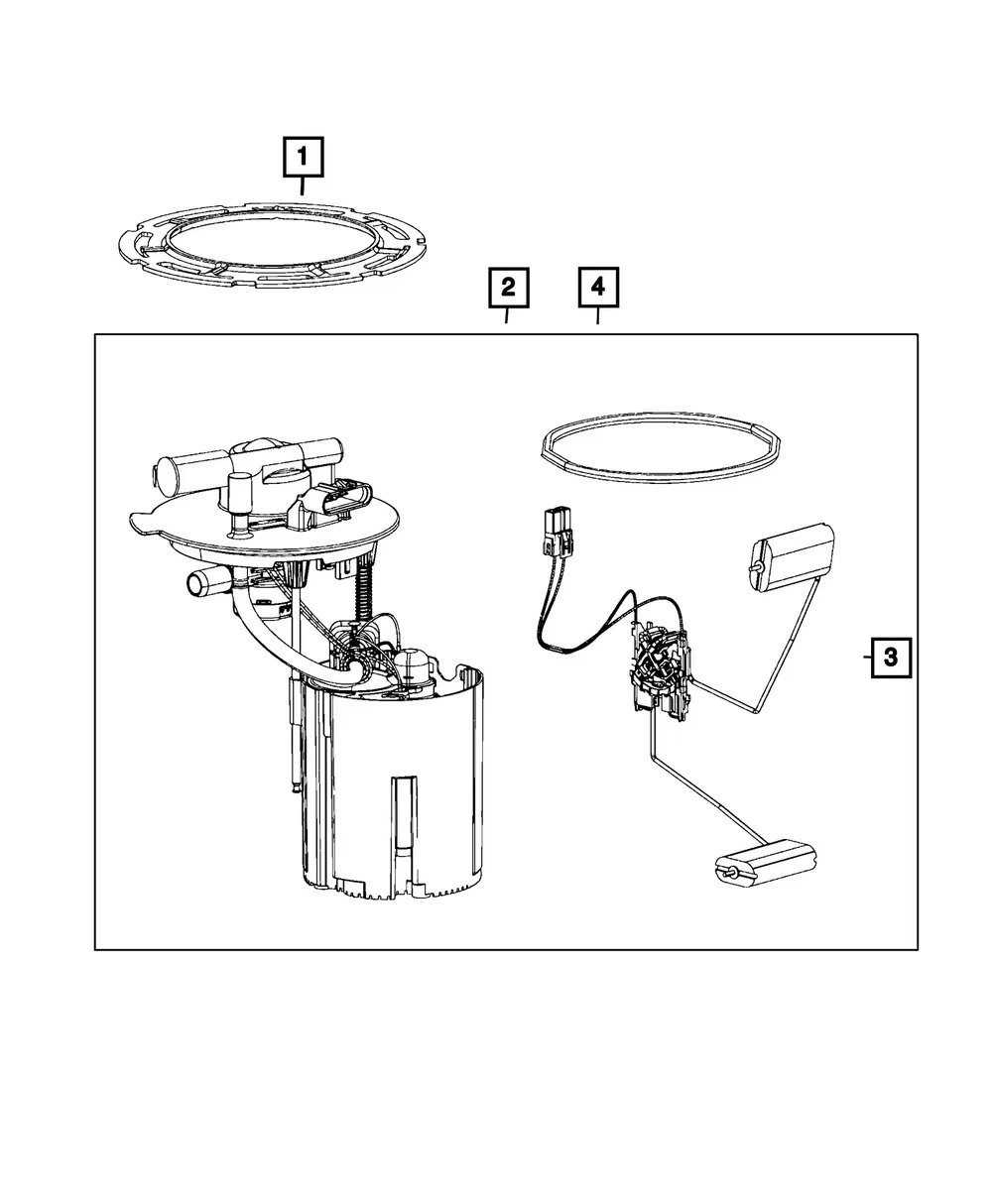 Fuel Pump/Level Unit Module Kit - Mopar (68567295aa)