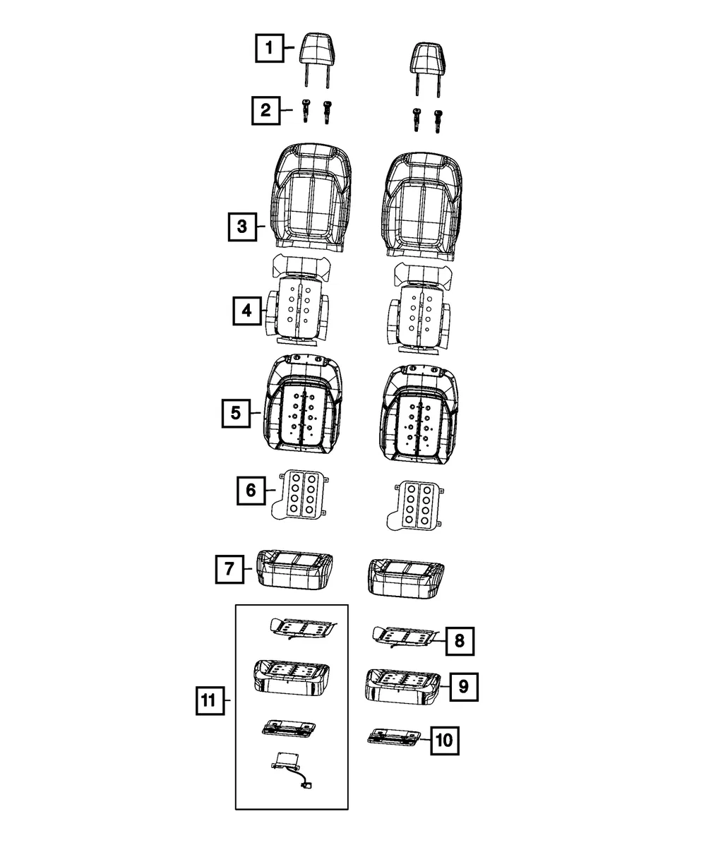 Occupant Classification Module Kit - Mopar (68567388AH)