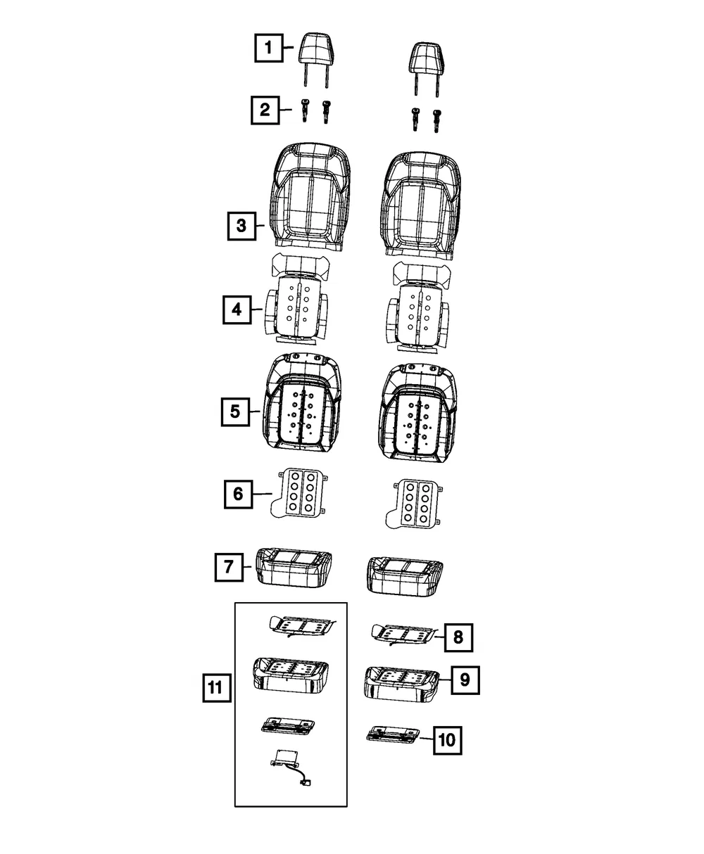 Occupant Classification Module Kit - Mopar (68567389AL)