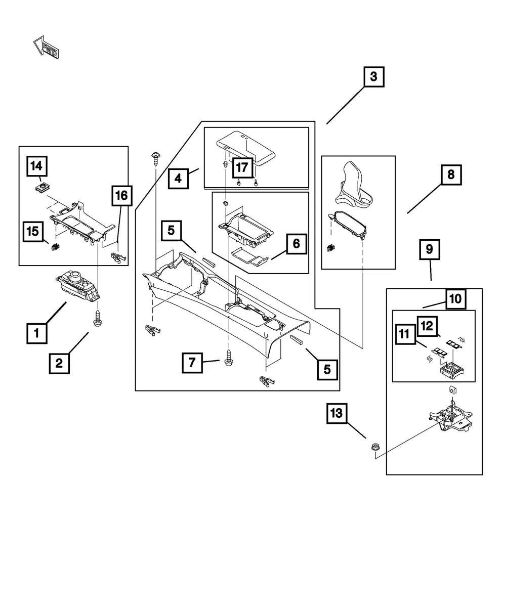 Radio Control Switch - Mopar (68567732aa)