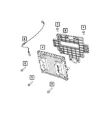 Engine Controller Module - Mopar (68568655ab)